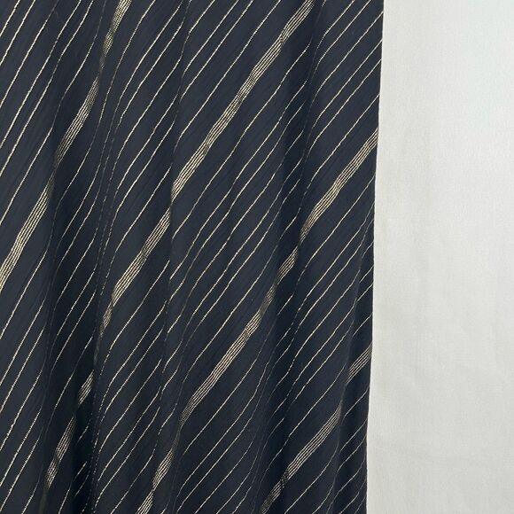 Vintage Benjamin A. Black and Gold Floor Length Maxi Slip Dress - Picture 7 of 8